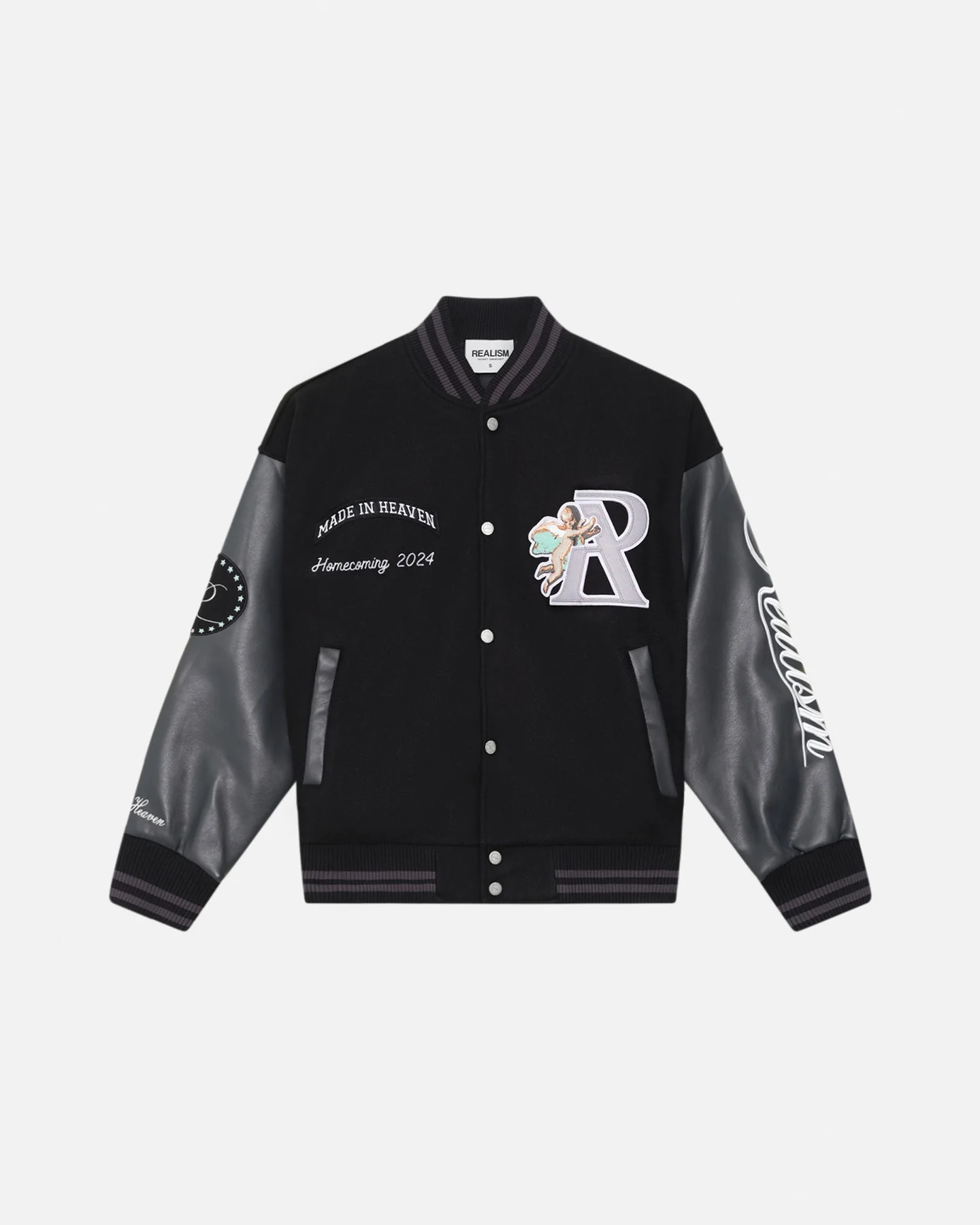 Artboard4homecoming_s Realism Homecoming Varsity Jacket Black