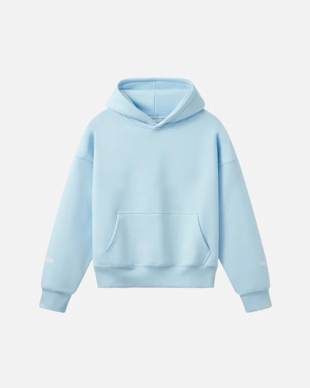 Realism Court Boxy Hoodie V3 Sky Blue