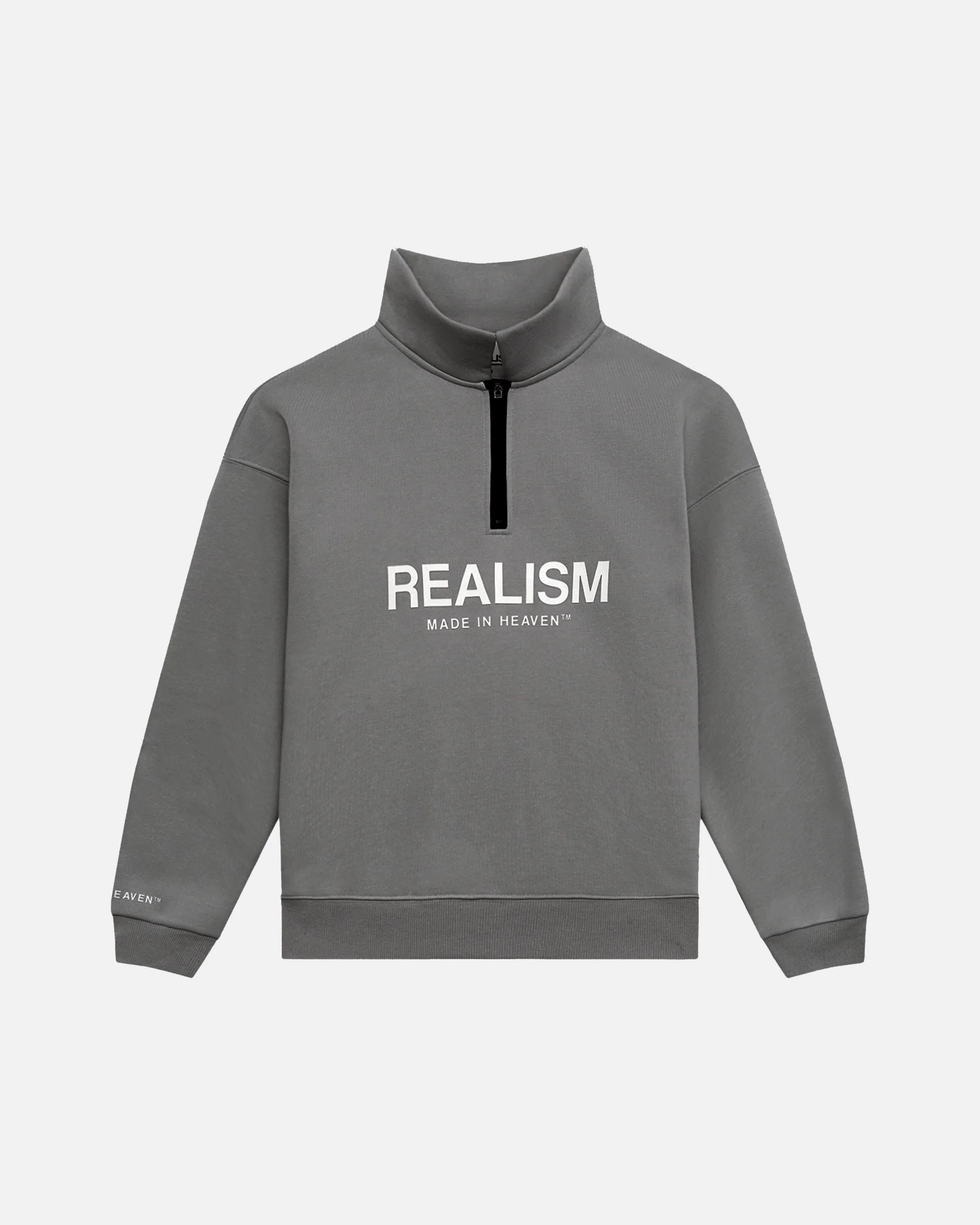 ELITE-HALF-ZIP-SWEATER-COOL-GREY Realism Elite Half Zip Sweater Cool Grey
