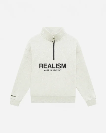 Realism Elite Half Zip Sweater Oatmeal