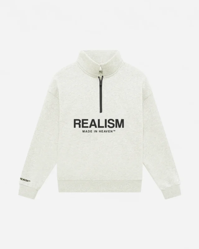 Realism Elite Half Zip Sweater Oatmeal