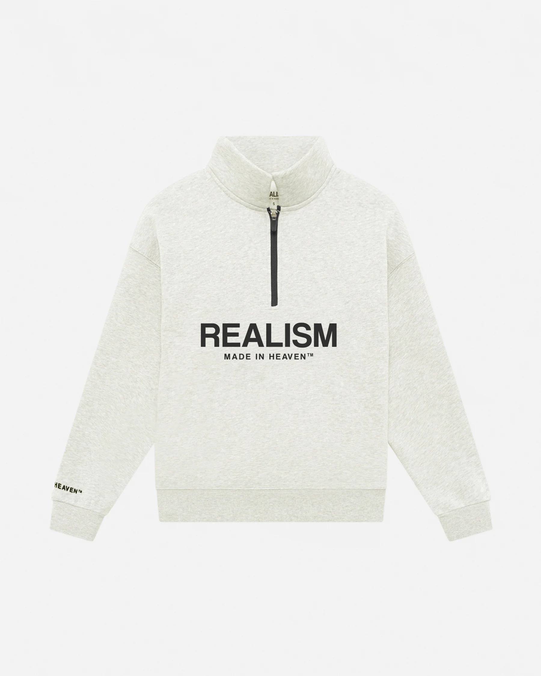 ELITE-HALF-ZIP-SWEATER-OATMEAL Realism Elite Half Zip Sweater Oatmeal