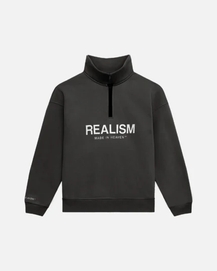 Realism Elite Half Zip Sweater Asphalt