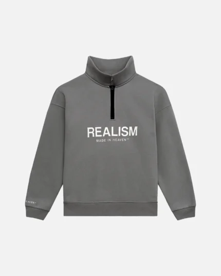 Realism Elite Half Zip Sweater Cool Grey