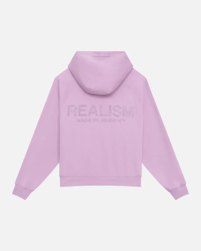 Realism Glimmer Logo Hoodie Powder Lilac