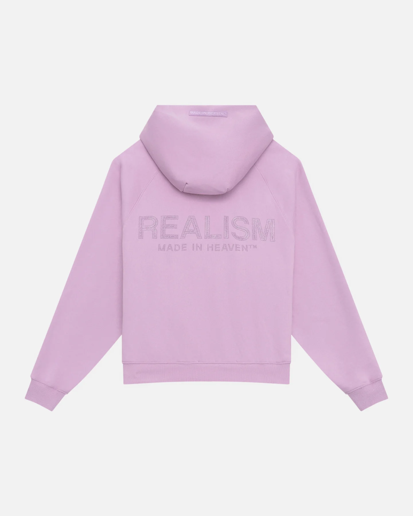 GLIMMER-LOGO-HOODIE-POWDER-LILAC1 Realism Glimmer Logo Hoodie Powder Lilac