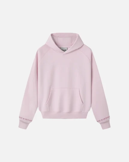 Realism Glimmer Logo Hoodie Powder Pink