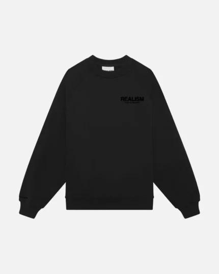 Realism Heaven Logo Crewneck Obsidian