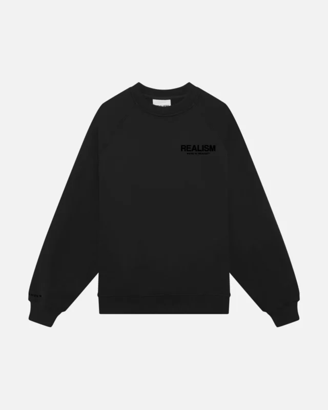 Realism Heaven Logo Crewneck Obsidian