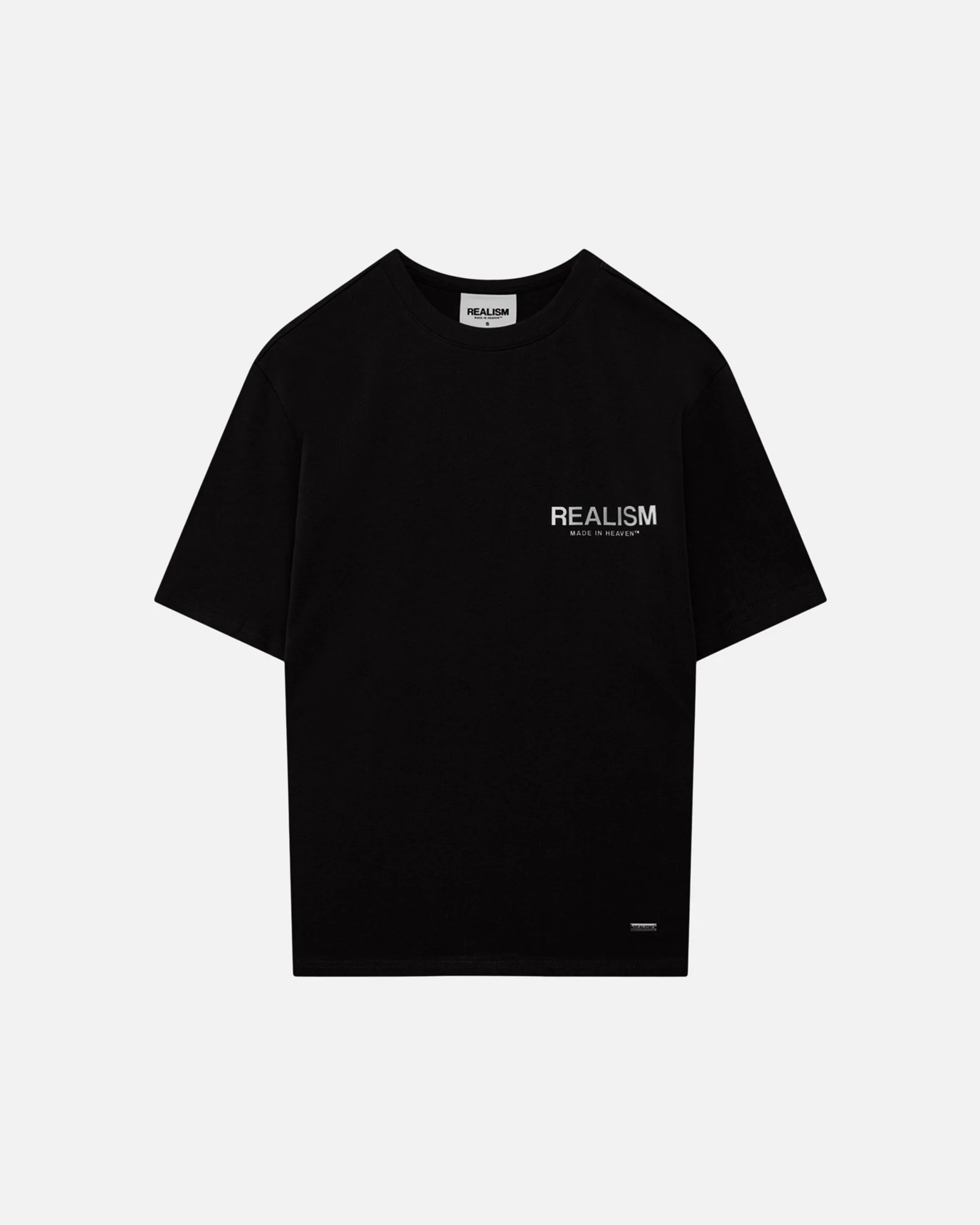 HEAVEN-LOGO-TEE-REFLECTIVE-BLACK Realism Heaven Logo Tee Reflective Black