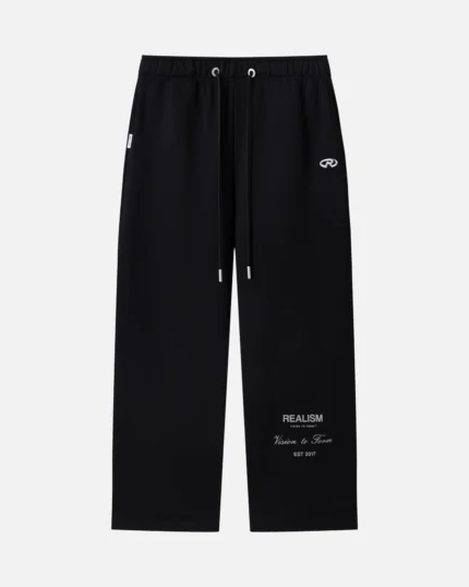 Realism Radiant Sweatpants Open Leg V2 Black