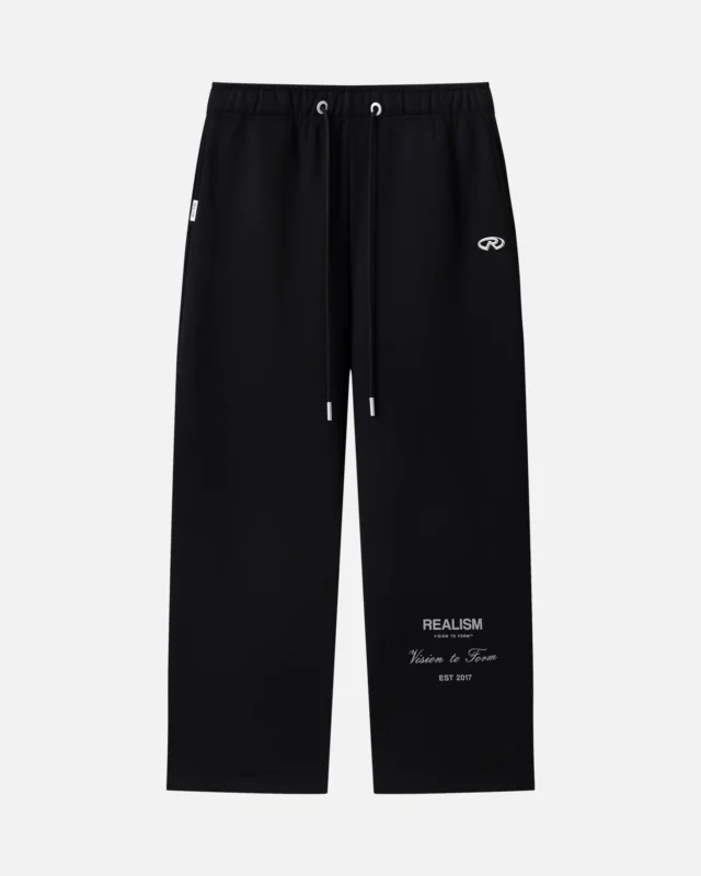 Realism Radiant Sweatpants Open Leg V2 Black
