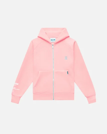 Realism Radiant Zip Hoodie Pink Dust