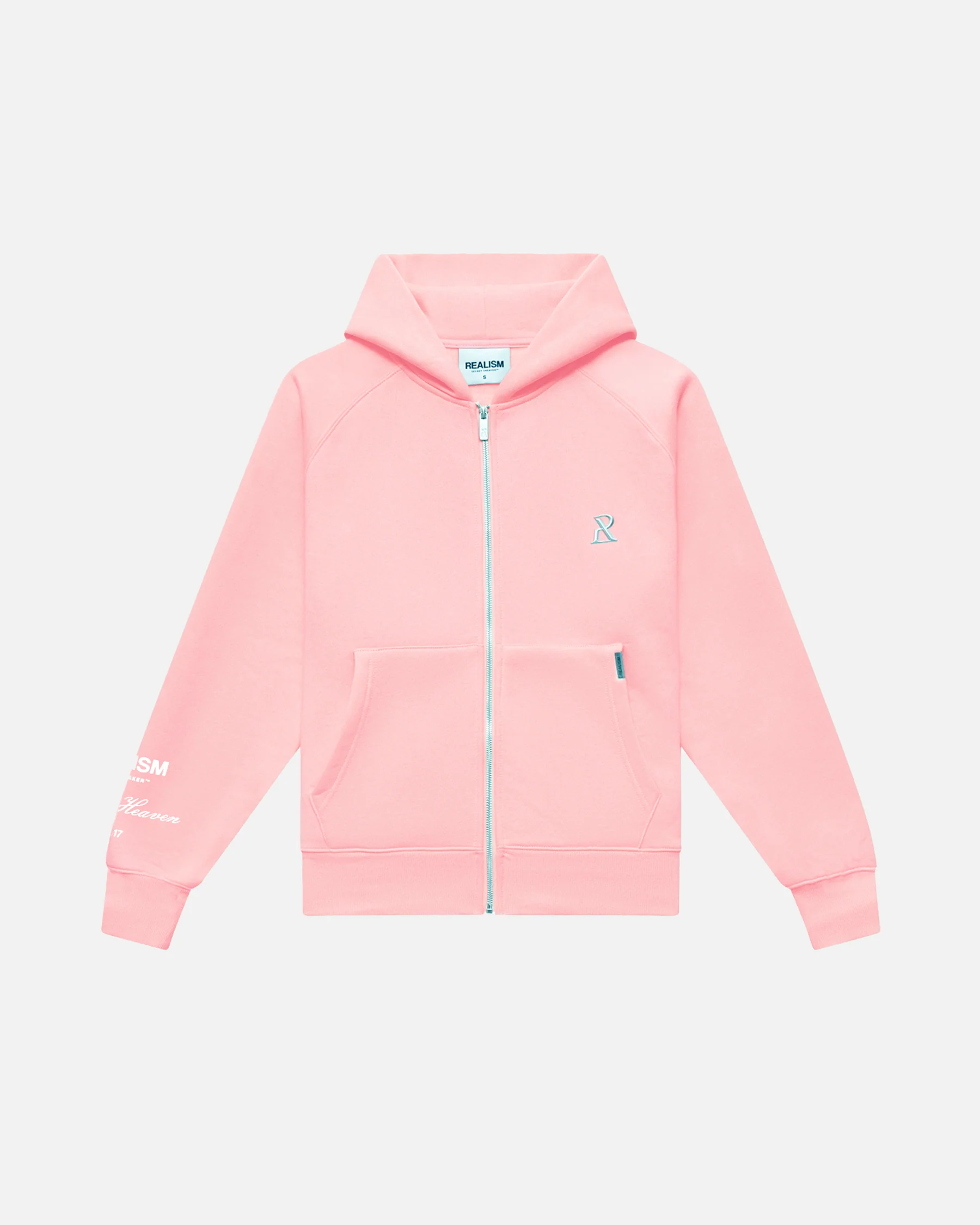 RADIANT-ZIP-HOODIE-PINK-DUST Realism Radiant Zip Hoodie Pink Dust