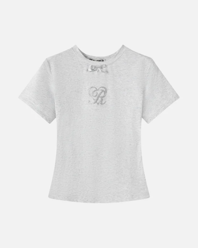 Realism Real Love Baby Tee Snow Marle