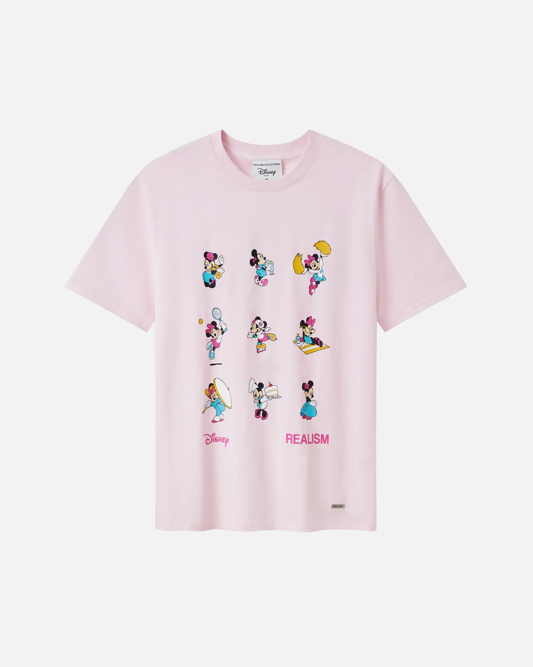 REALISM-AND-DISNEY-MULTI-MINNIE-TEE-POWDER-PINK Realism And Disney Multi Minnie Tee Powder Pink