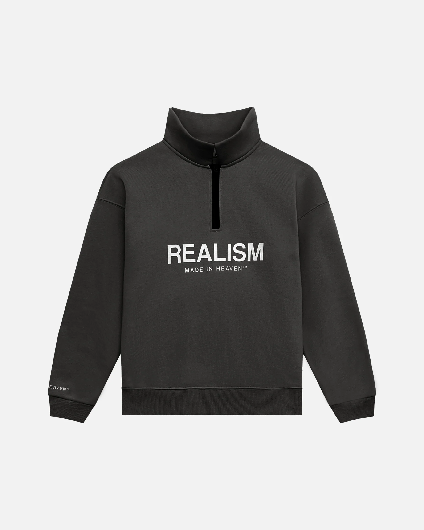 Realism Elite Half Zip Sweater Asphalt