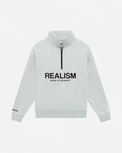 Realism Elite Half Zip Sweater Cloud Grey