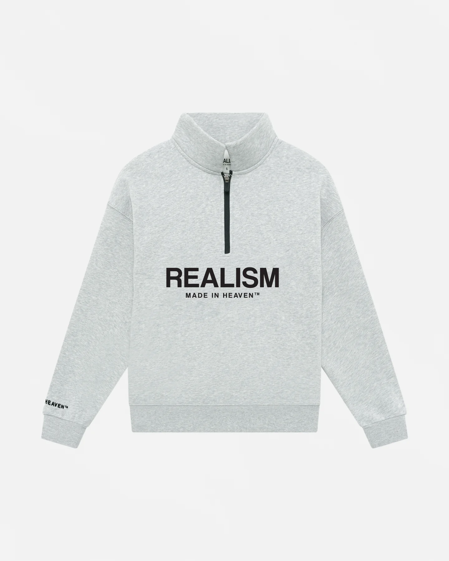 Realism Elite Half Zip Sweater Cloud Grey