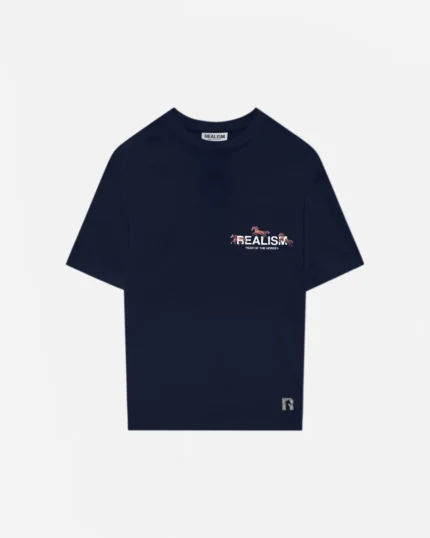 Realism Stride Logo Tee Navy