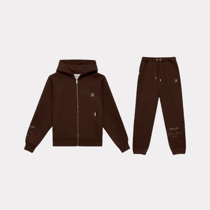 Realism Radiant Zip Tracksuit Mocha